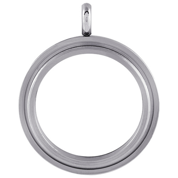 Large Silver Twist Living Locket Base Origami Owl - Picture 1 of 4